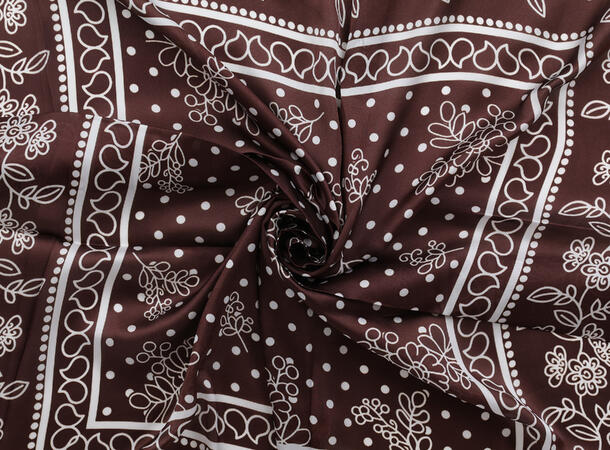 MANZINI Skjerf 90 x 90 cm Brun 19 