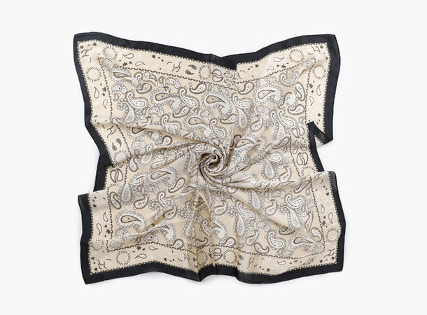 MANZINI Skjerf 90 x 90 cm Hvit 01 