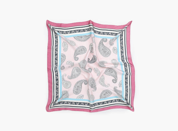 MANZINI Skjerf med Mønster 70x70 cm Lys Rosa 51 