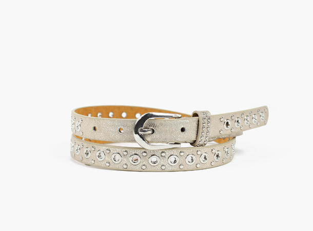 MANZINI Smalt Belte med Hull 24 gold 