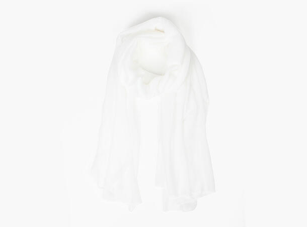 MANZINI Solid Viscose Scarf 01 White 