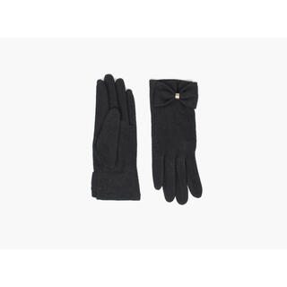 MANZINI Touch Gloves With Bow 09 Black