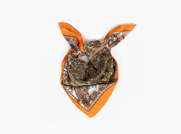 MANZINI Tree Scarf 70 x 70 cm 34 Orange 