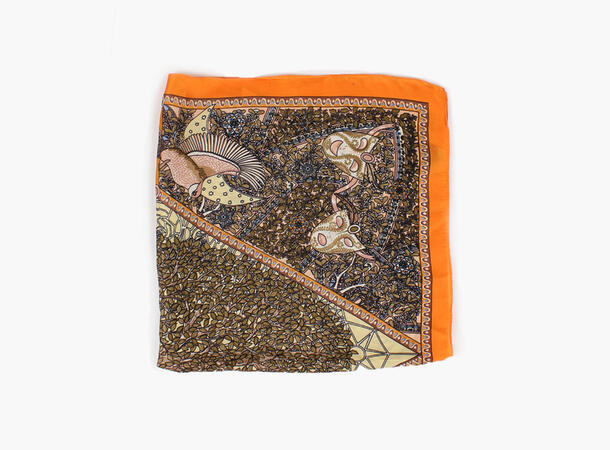 MANZINI Tree Scarf 70 x 70 cm 34 Orange 