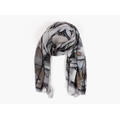 MANZINI Watercolor Scarf 09 Black