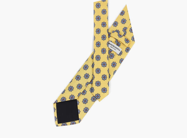 MONTECRISTO Falun Trykket Silkeslips 25 Yellow 