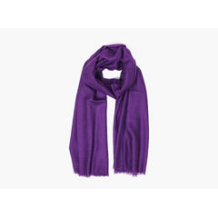 MONTECRISTO Klassisk Ensfarget Ullskjerf 69 Dark lilac