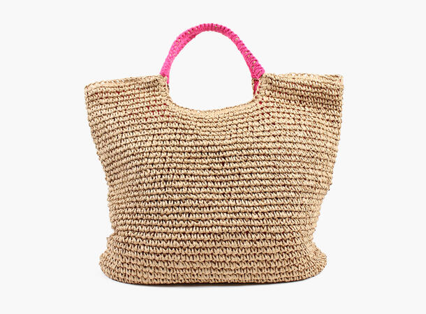 MONTECRISTO Large Straw Bag 55 Pink 
