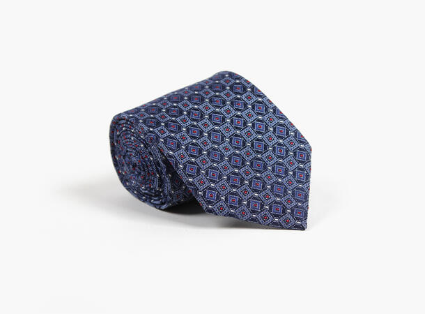 MONTECRISTO Slesvig Vevd Silkeslips 77 Dk.Blue 