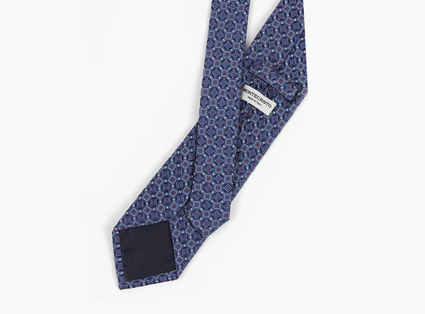 MONTECRISTO Slesvig Vevd Silkeslips 77 Dk.Blue 