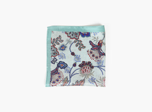 MONTECRISTO printed 100% silk handky Mint grønn 81 
