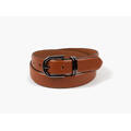 Montecristo belt 3 cm black buckle 17 Cognac 80 cm