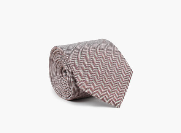 NOHR Alvin Silk Tie 7,6 cm Beige 15 