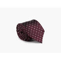 NOHR Carlos Polkadot Silk Tie Burgund 49