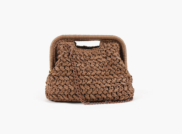 NOHR Emma Straw Clutch Brun 19 