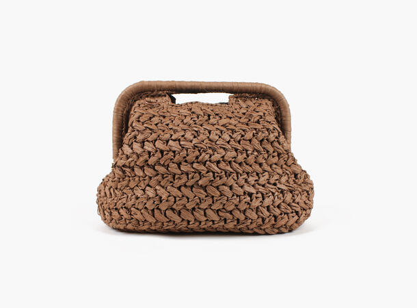 NOHR Emma Straw Clutch Brun 19 