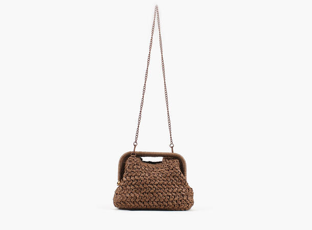 NOHR Emma Straw Clutch Brun 19 