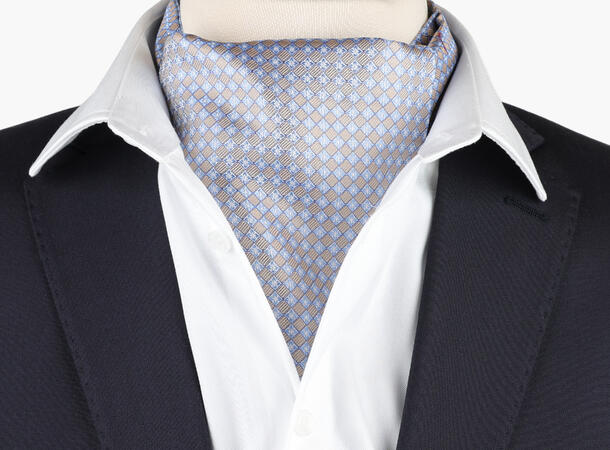 NOHR Isak Silk Ascot Blå 75 