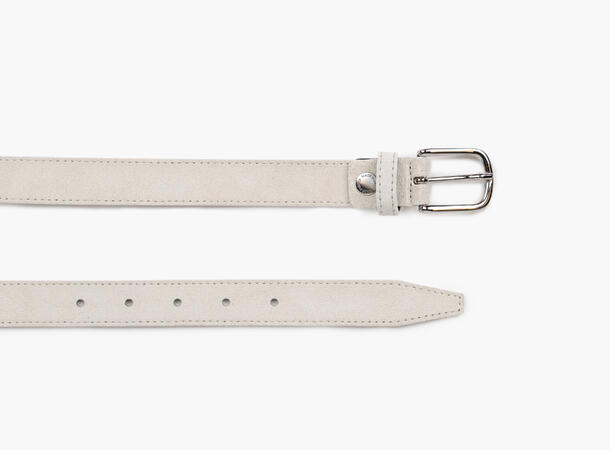NOHR Jenny Silver Suede Leather Belt Sand 13 95 cm 