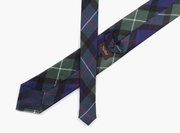 NOHR Knut Silk Tie 7,6 cm Marine blå 79 