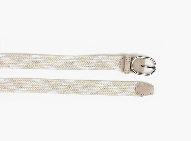 NOHR Nora Flettet Strikkbelte Flerfarget Beige 15 80 cm 