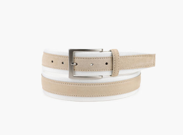 NOHR Venice Semsket Skinnbelte Sand 13 85 cm 