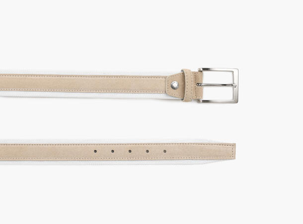 NOHR Venice Semsket Skinnbelte Sand 13 85 cm 