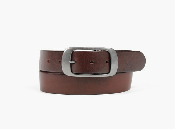 MANZINI 100% leather belt 3,8 cm 19 Brown 