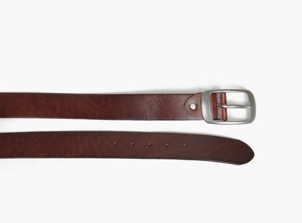 MANZINI 100% leather belt 3,8 cm 19 Brown 