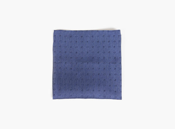 MANZINI 100% silk handky 73 Med blue 