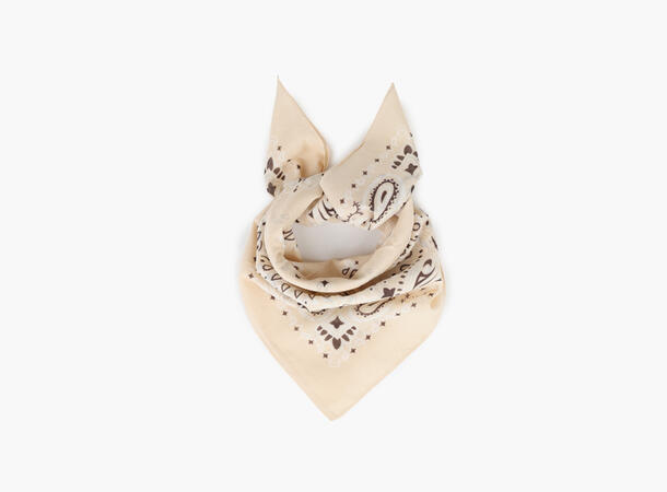 MANZINI Bomullskjerf Bandana 70 x 70 cm Sand 13 