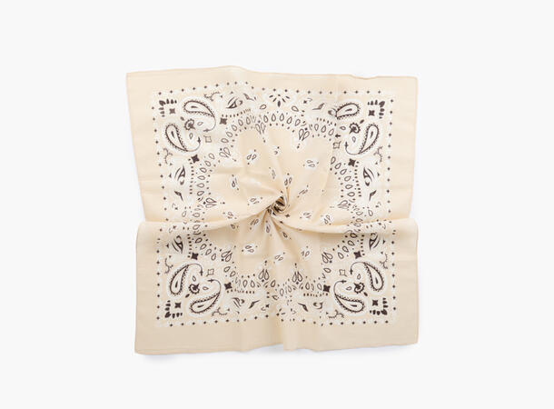 MANZINI Bomullskjerf Bandana 70 x 70 cm Sand 13 