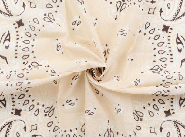 MANZINI Bomullskjerf Bandana 70 x 70 cm Sand 13 