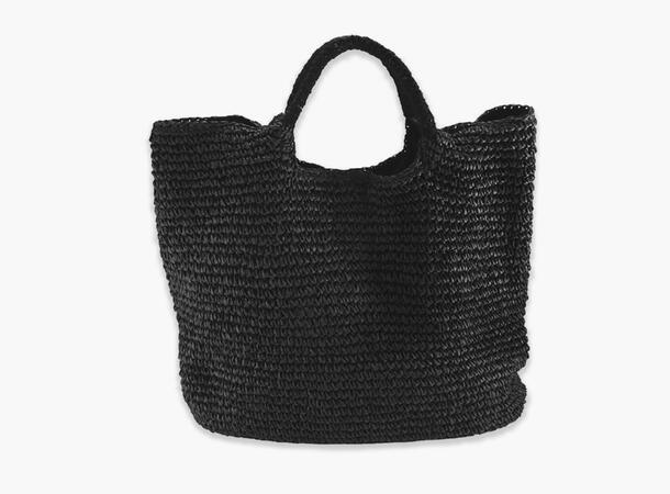 MANZINI Crochet Bag Big 09 Black 