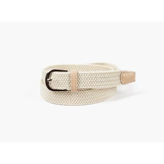 MANZINI Ensfarget Strikkbelte 15 Beige