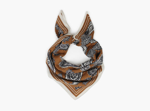 MANZINI Herringbone Skjerf 90 x 90 cm Camel 17 