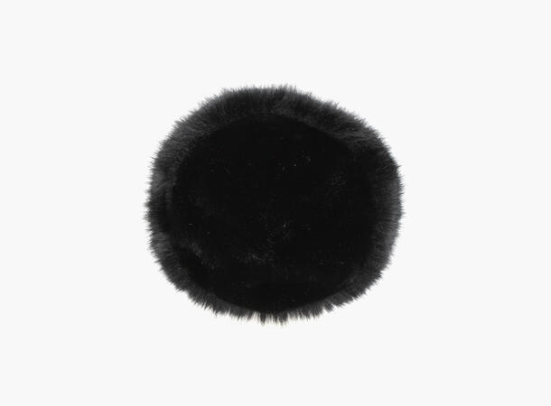 MANZINI Imitert Rund Pels Lue Sort 09 