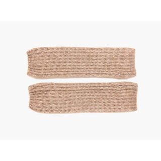 MANZINI Knitted Wrist Warmers 15 Beige