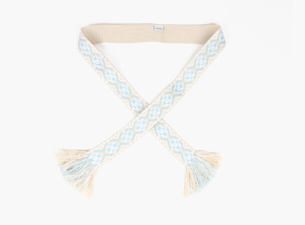 MANZINI Knytebelte med Frynser 15 Beige 