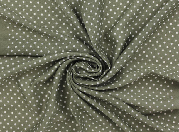 MANZINI Polkadot Skjerf 70 x 70 cm Oliven grønn 89 