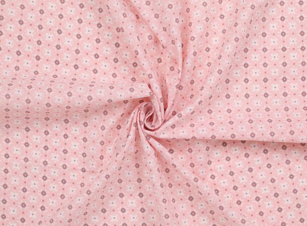 MANZINI Skjerf Ditsy Mønster 65x65 cm Lys Rosa 51 