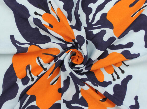 MANZINI Skjerf i Herringbone 70 x 70 cm Blå 75 