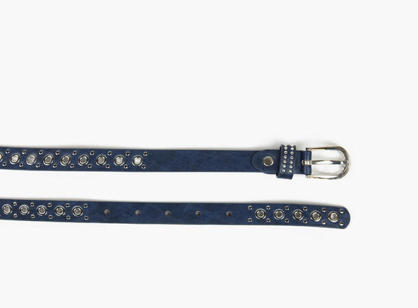 MANZINI Smalt Belte med Hull 79 Navy 