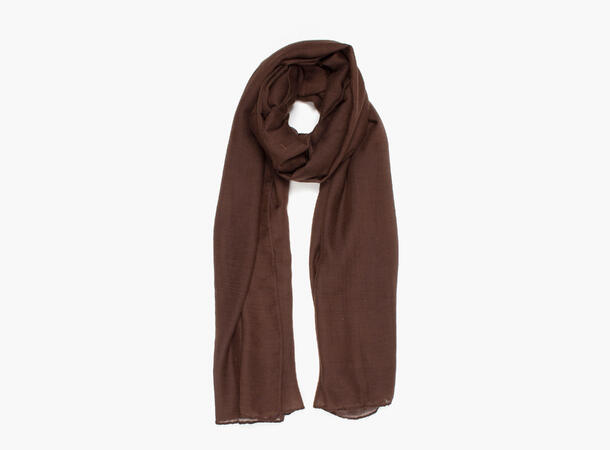 MANZINI Solid Viscose Scarf 19 Dk brown 