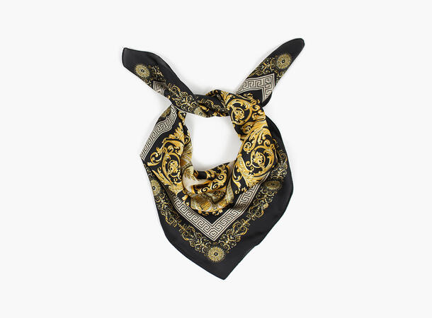 MANZINI Stucco Scarf 70 x 70 cm 09 Black 