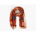 MANZINI Watercolor Scarf 39 Burnt Orange