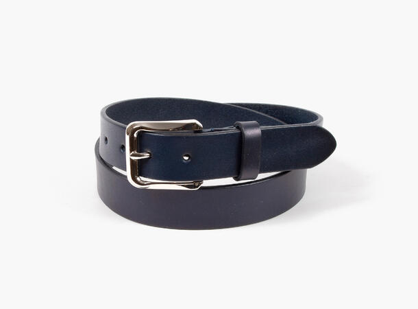 MANZINI ladies belt in 3,0 cm width 79 Navy 95 cm 