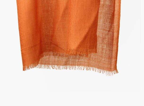 MONTECRISTO Klassisk Ensfarget Ullskjerf 39 Burnt Orange 