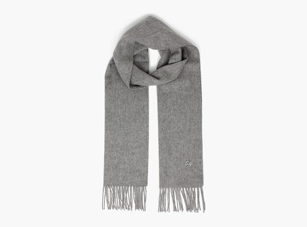MONTECRISTO Klassisk Ensfarget Ullskjerf 05 Grey melange 