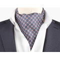 Montecristo 100% silk printed silk Ascot Marine bl&#229; 79